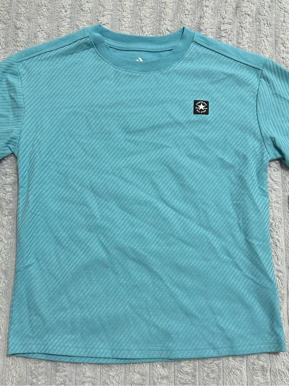 Converse Boys Shirt Short Sleeve Blue - Size Small (S) 7-9 Years